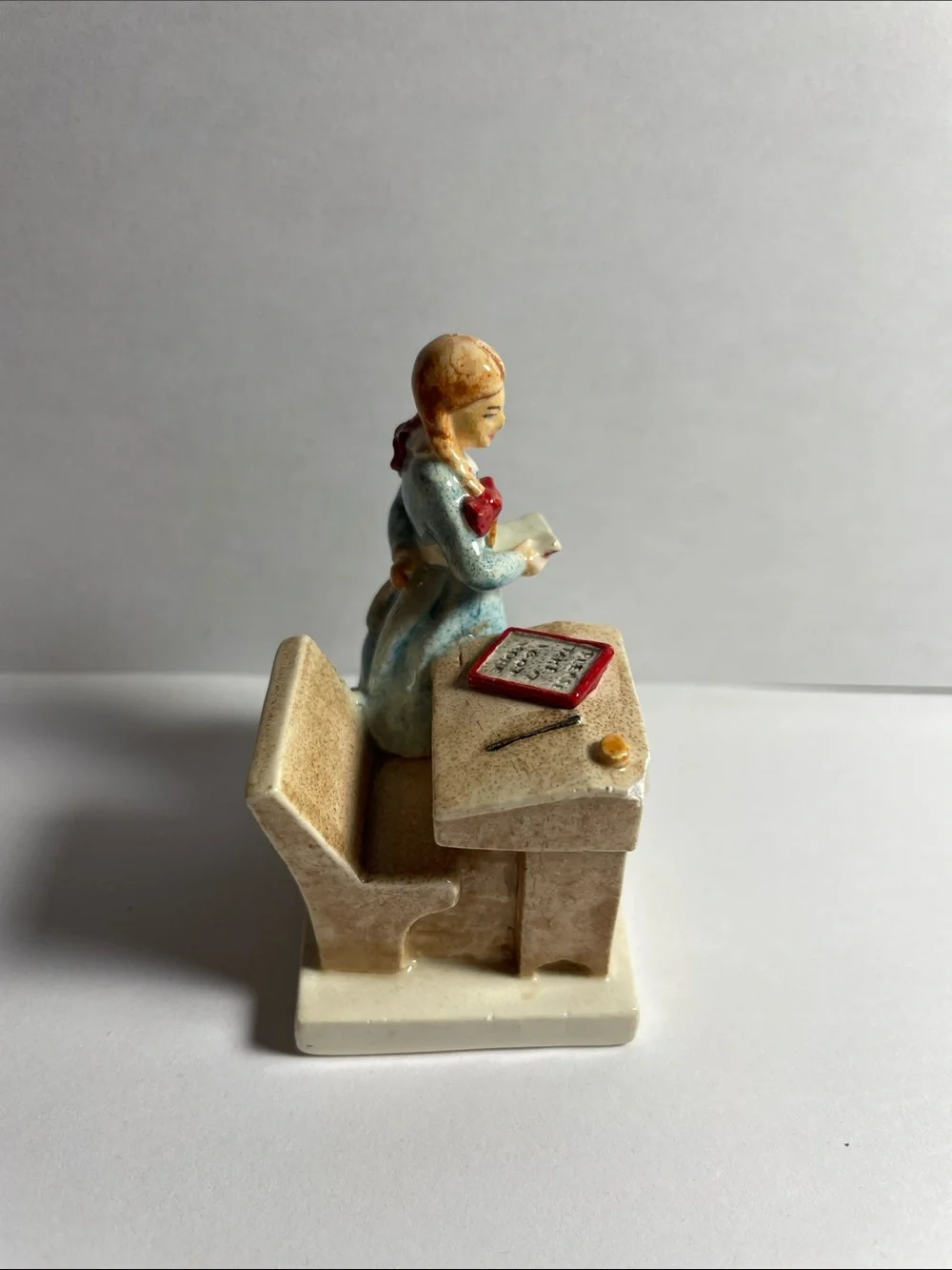 Becky Thatcher Ceramic Figurine - Blue Dress Home Accent